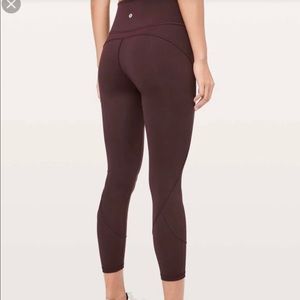 Lululemon In Movement Tight Burgundy